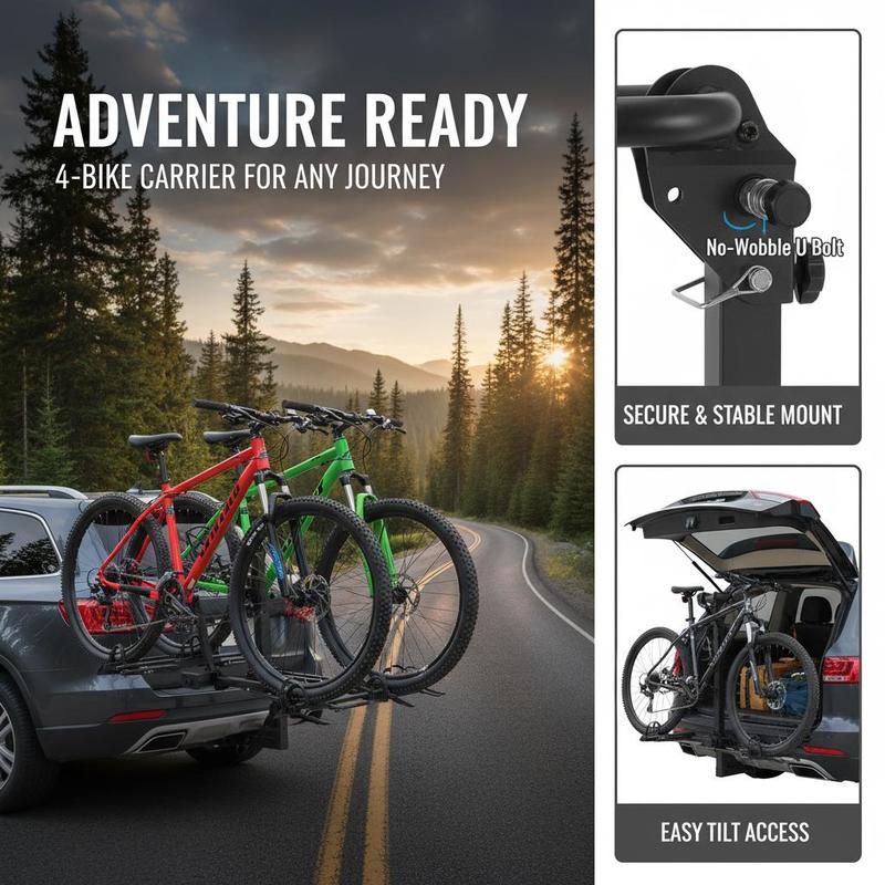 Vehicle Bicycle Carrier 4-Bike - مراجعة Outdoor Camping Vehicle وسعره