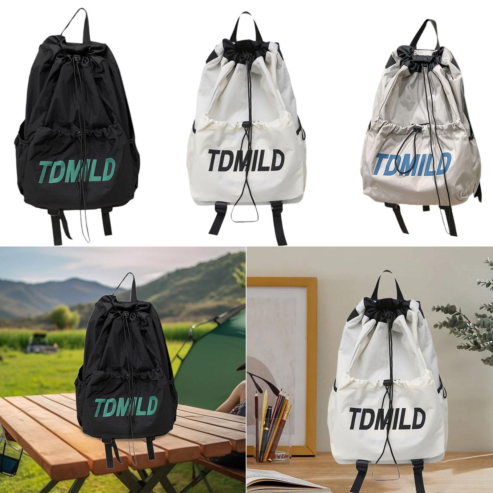 Drawstring Backpack Water Resi - مراجعة Outdoor Camping Backpack وسعره