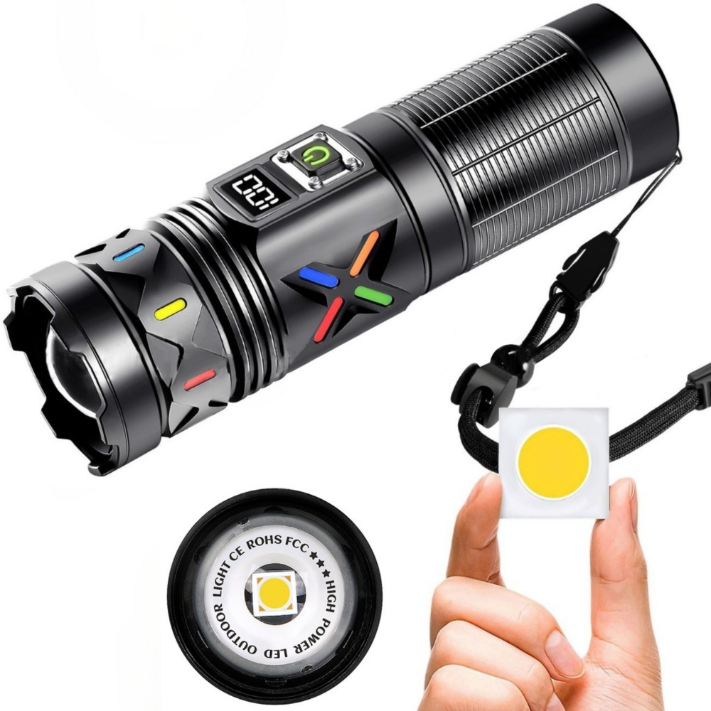 High Power LED Flashlight Tele - مراجعة Outdoor Camping Lantern وسعره