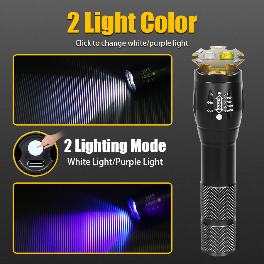 C2 USB Rechargeable Flashlight - مراجعة Outdoor Camping And Fishing وسعره