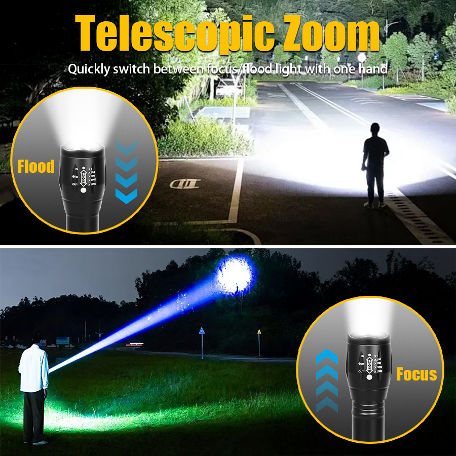 C2 USB Rechargeable Flashlight - مراجعة Outdoor Camping And Fishing وسعره
